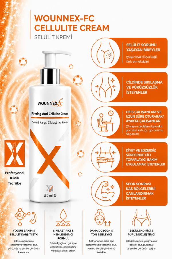 WOUNNEX FC CELLULITE CREAM - Görsel 2