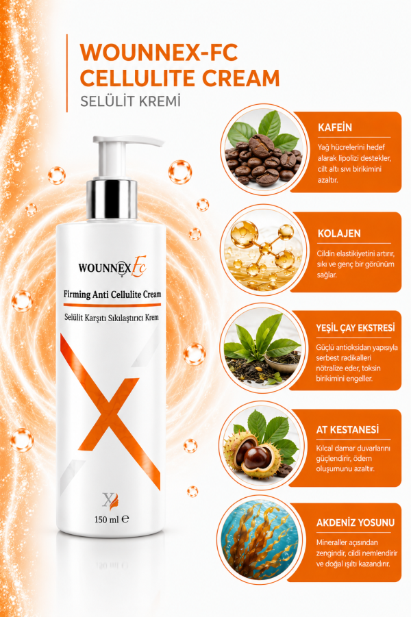 WOUNNEX FC CELLULITE CREAM - Görsel 3