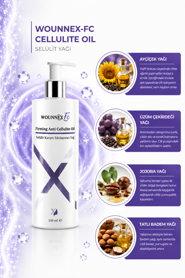 WOUNNEX FC CELLULITE OIL - Görsel 3